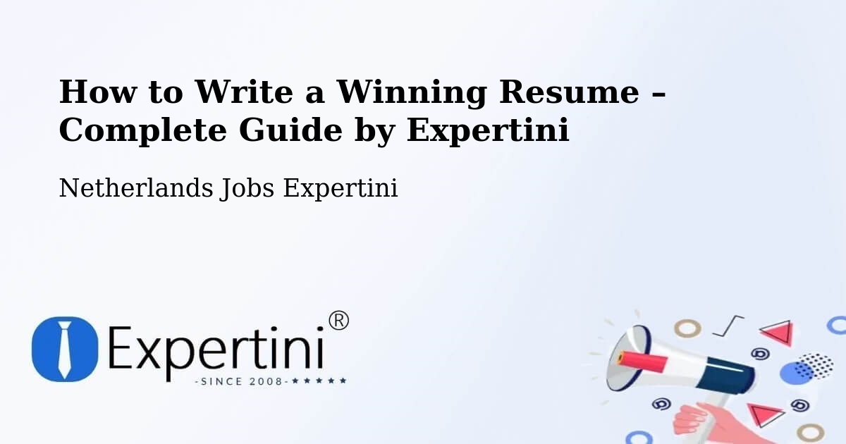 Resume Writing Guide for Job Seekers – Roden - Roden, Netherlands Jobs Expertini